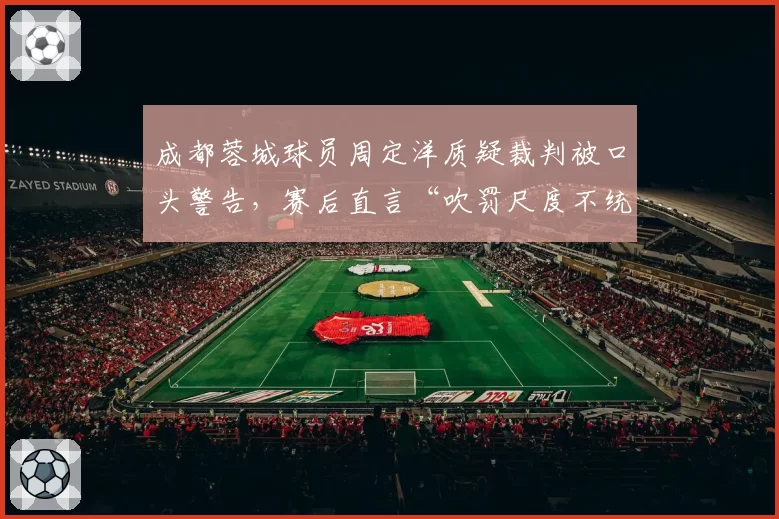 成都蓉城球员周定洋质疑裁判被口头警告,赛后直言“吹罚尺度不统一”