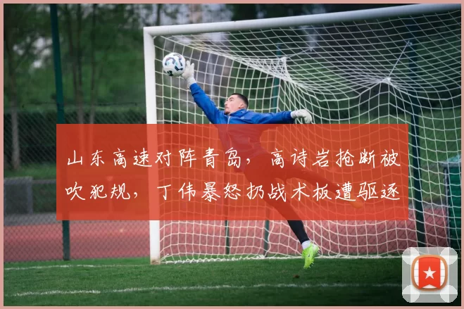 山东高速对阵青岛，高诗岩抢断被吹犯规，丁伟暴怒扔战术板遭驱逐